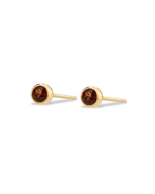 Maya Brenner Metallic Birthstone Stud