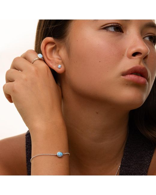 Dower & Hall Blue Opal Tutti Frutti Chain Bracelet