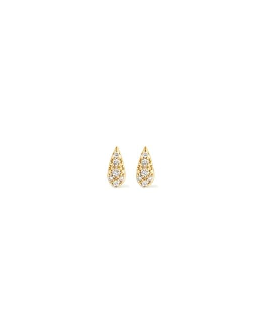 Dinny Hall Metallic Pear Drop Pave Lab-Grown Diamond Studs
