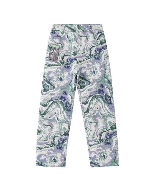 VERYRARE Blue Swirl Pants for men