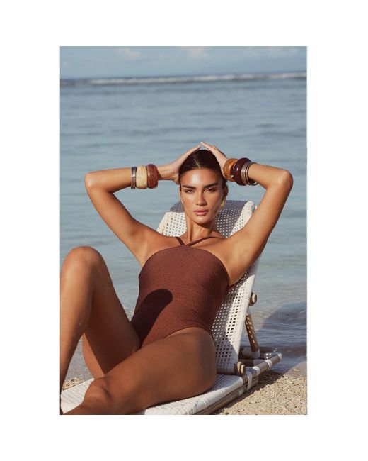 Thaynne Swimwear Llc Brown Ío One Piece