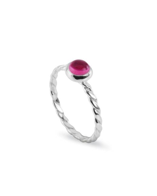 The Jewellery Store London Pink October Birthstone Ring