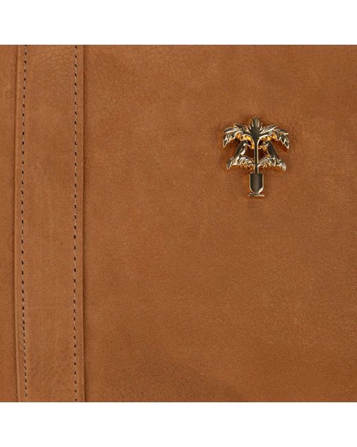 PLACE OF ELMS Brown Tobacco Suede Arbor Bag for men