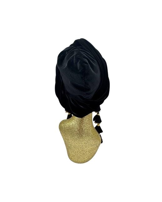 Julia Clancey Black Shhh Dorado Turban