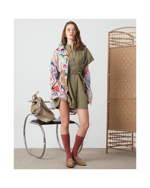 Iodes Pink Amalfi Oversized Shirt