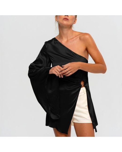 The Ethos Studio Black Gaia Top/Mini Dress