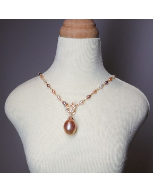 Ninemoo Metallic Seed Pearl Necklace