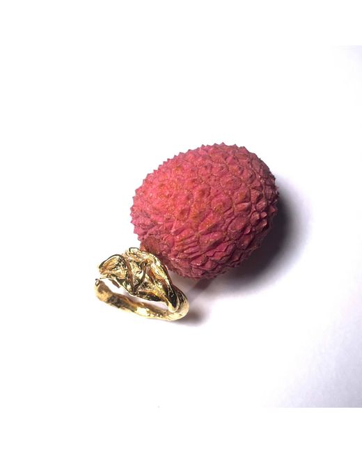 Bio-Trimmings Metallic Carrara Adjustable Ring