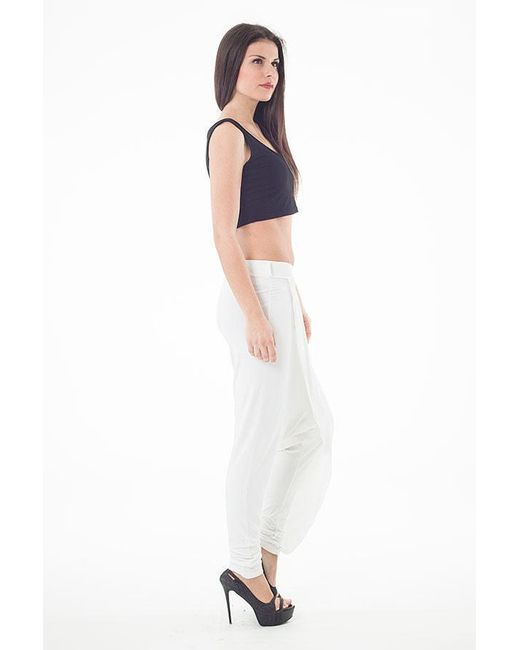 Conquista White Harem Pants