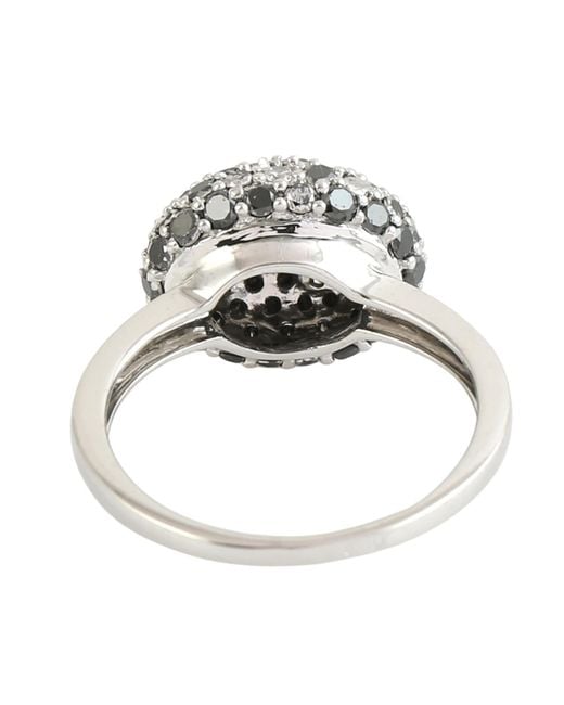Artisan Metallic Diamond Cluster Ring