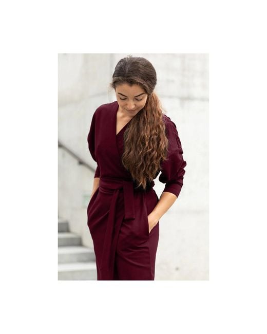 Nola Purple Kimonodress Burgundy