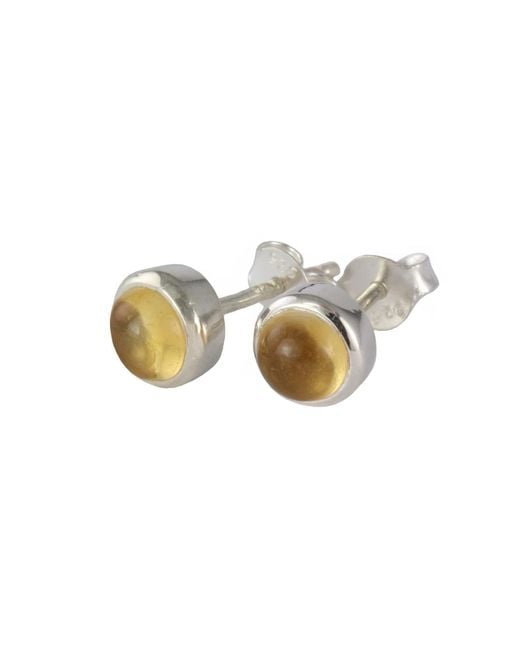 The Jewellery Store London Multicolor November Birthstone Earrings Studs – Citrine