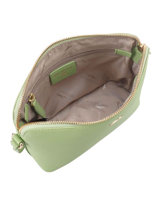 Paul Costelloe Green Lenya Leather Shoulder Bag