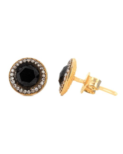Ebru Jewelry Black Rose Cut Diamonds Solid Fine Stud Earrings
