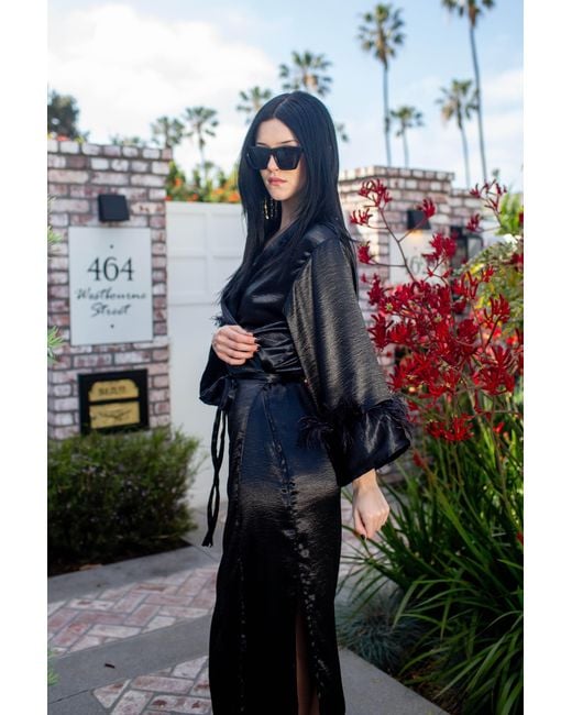 Jennafer Grace Black Marlene Wrap Dress