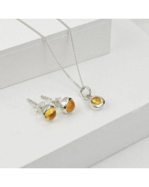 The Jewellery Store London White November Birthstone Jewellery Set