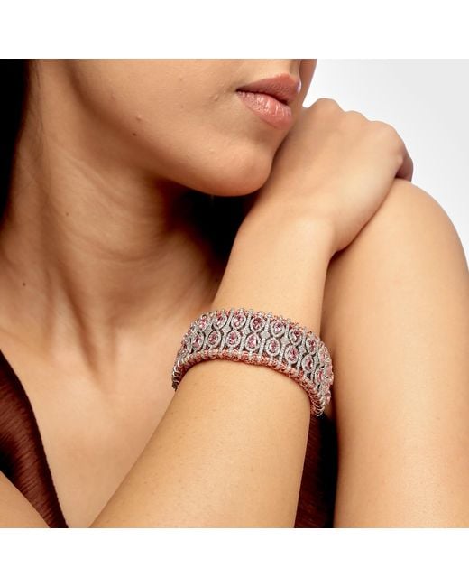 Artisan Metallic Tourmaline & Diamond Silk Bracelet