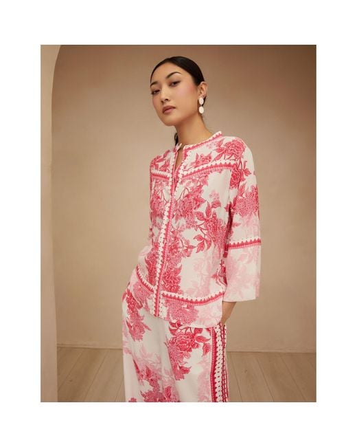 Raishma Pink Myra Viscose Shirt