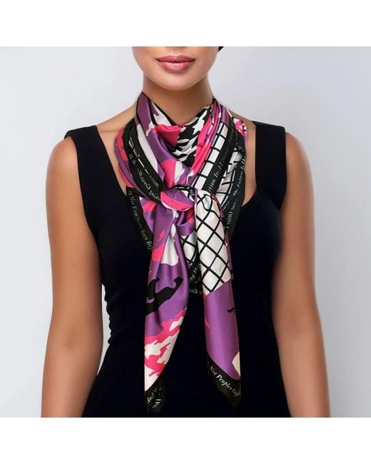 Maxjenny Purple Scarf