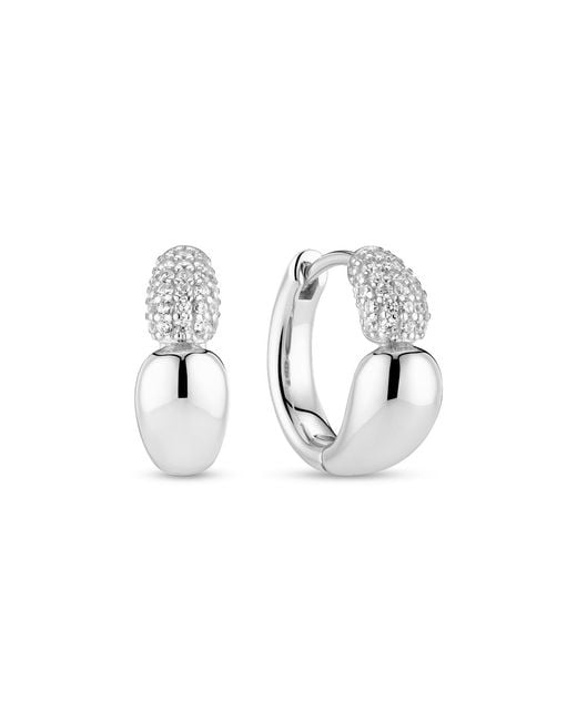 Sif Jakobs Jewellery Metallic Earrings Goccia Creolo Piccolo