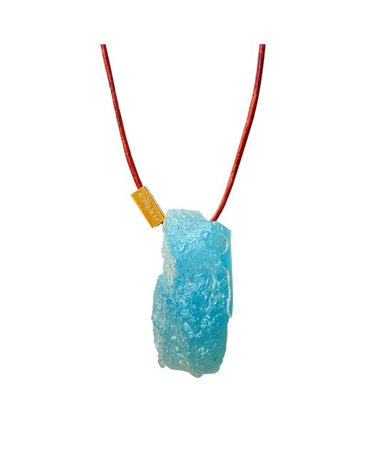 Smilla Brav Blue Neutrals Aquamarine Necklace