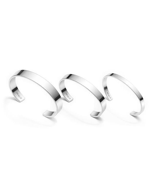 Unaloe Metallic Wide Band Open Cuff Bracelet For