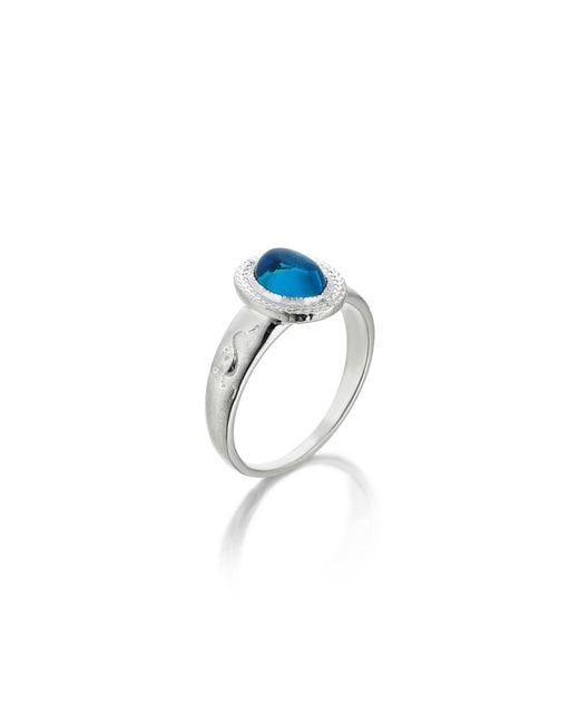 Stefan Tiron Blue Koi Silva Ring