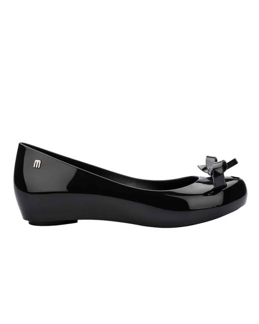 Melissa Black Ultragirl Bow Iii Ballet Flat