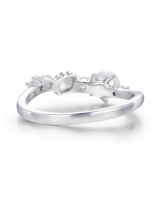 Azura Jewelry New York White Abyssal Pearl Ring Vermeil