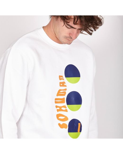 SOHUMAN White Suca Sustainable Sweatshirt