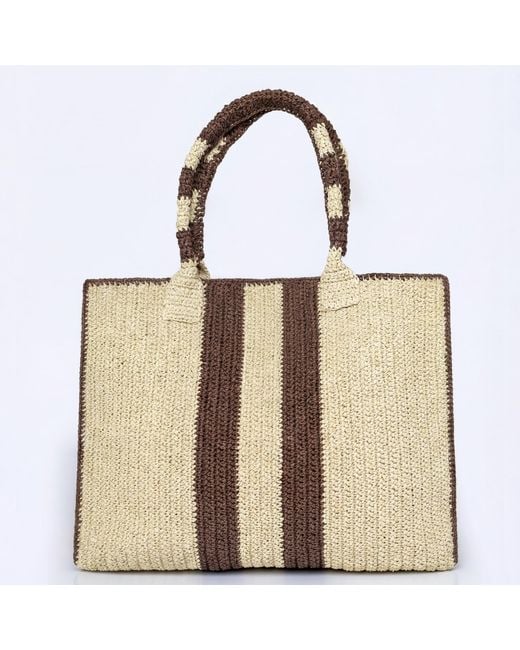 Jurgi Brand Natural Neutrals Riviera Stripe Bag –