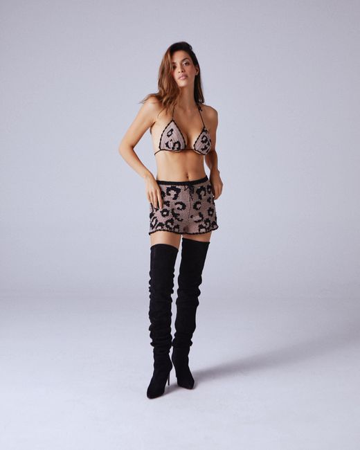 Noblesse Oblige Purple Leopard Shorts