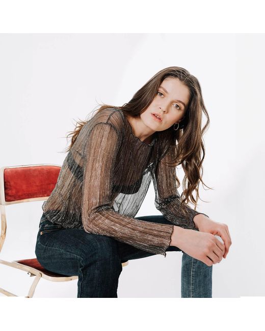By Noa Rawitz Gray The Urania Long Sleeves Top