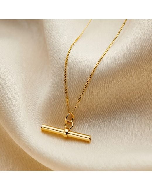 Posh Totty Designs Metallic 9Ct T-Bar Necklace
