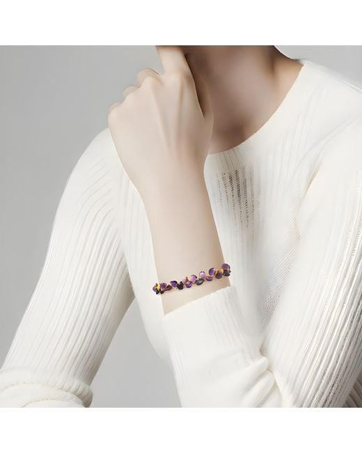 Lori Kaplan Design Purple Signature Amethyst Bracelet