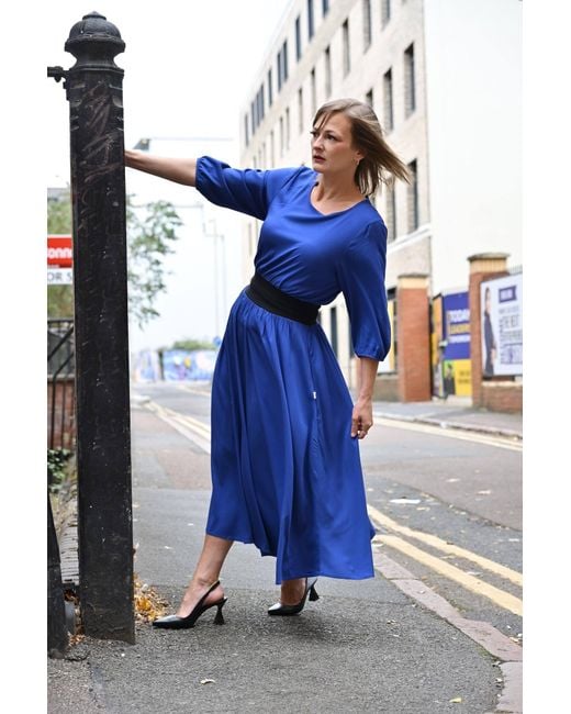 Frock Tales Blue Revival Midaxi Dress