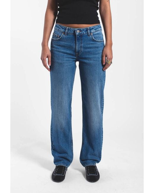 Dr. Denim Blue Arch Mid Straight