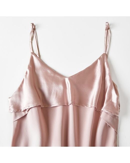 Soft Strokes Silk Pink River Nymph Pure Silk Slip Dress