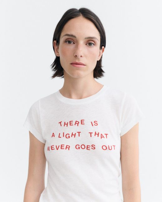 Thinking Mu White Mirna Slim T-Shirt