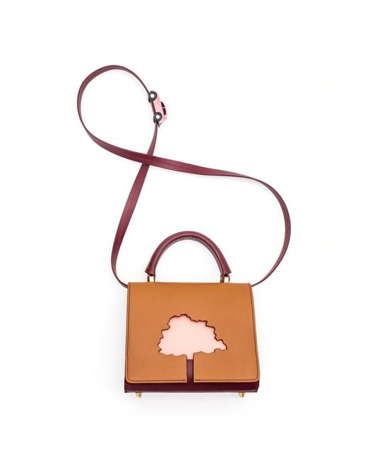 Absurde Pink Neutrals One Way Small Leather Shoulder Bag