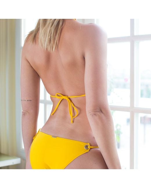 Aulala Paris Yellow Aulala X Risbo Artistic Bikini Set