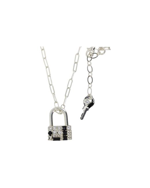 Vicki Sarge Black The Tweed Lock Necklace