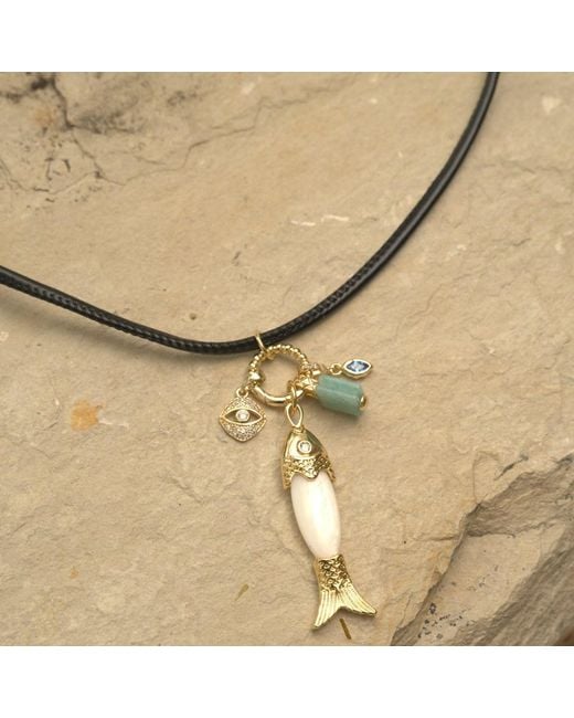 Alexie of Athens Metallic Essential Cord Charm Necklace