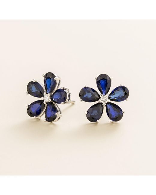 Juvetti Blue Florea Earrings