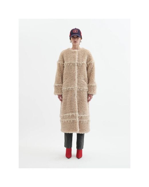 Jakke Natural Neutrals Arc Lines Coat