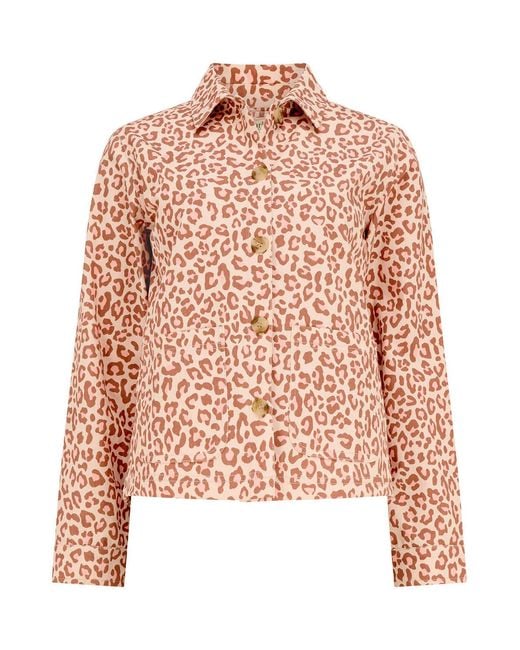 Sugarhill Pink Pippa Jacket Stone, Classic Leopard
