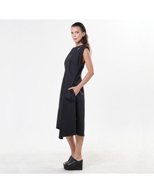Metamorph Blue Midi Cotton Dress