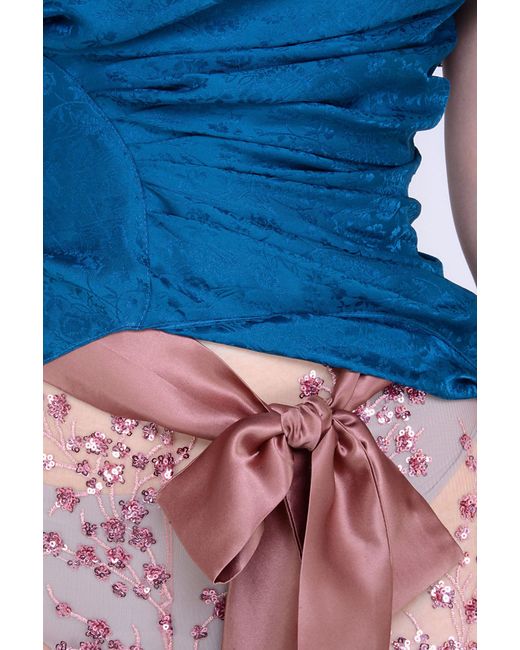 Natalia Petruch Pink Berta Sequins Trousers