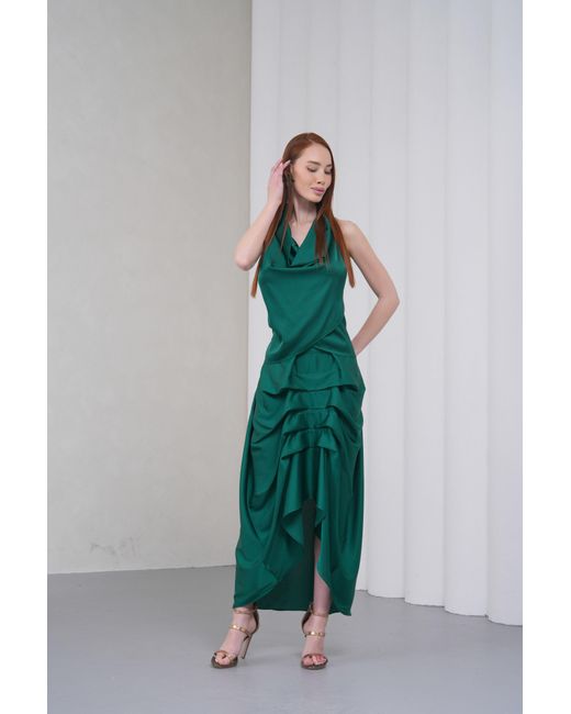 Lumina Eligma Green The Vanguard Skirt Silk