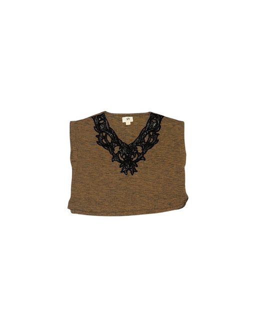 Collected Xx Green Leather Bloom Crop Top
